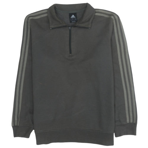 Adidas Men’s Green 1/2 Zip Sweatshirt Size M Sports Fleece
