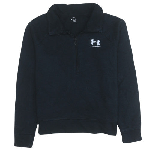 Under Armour Womens Black Medium 1/2 Zip Pullover Sweatshirt
