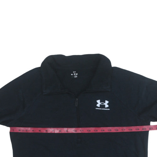 Under Armour Womens Black Medium 1/2 Zip Pullover Sweatshirt