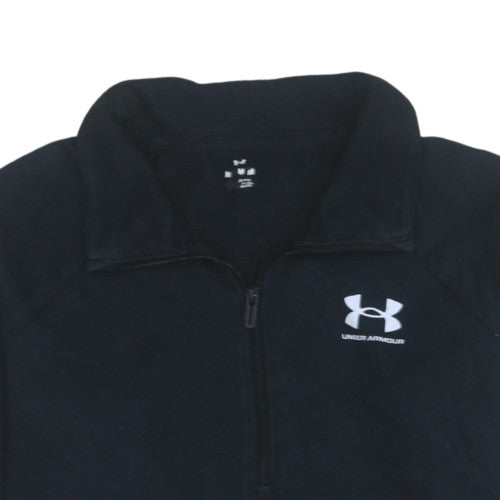 Under Armour Womens Black Medium 1/2 Zip Pullover Sweatshirt