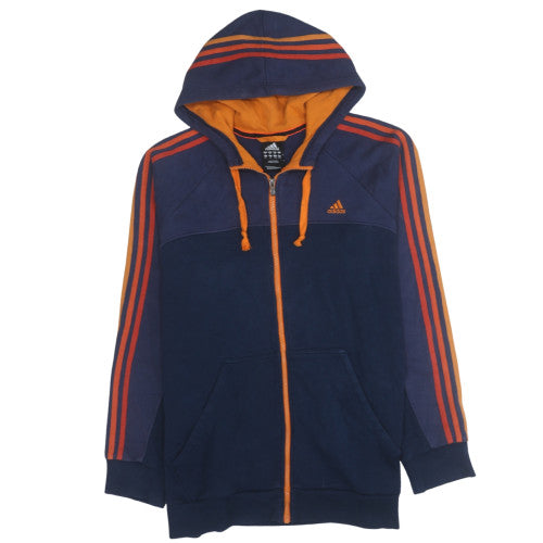 Adidas Mens Blue Full Zip Hoodie XL Performance Essentials