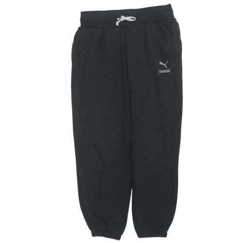 Puma Womens Black Small Jogger Sweatpants Elastic Waist Casual