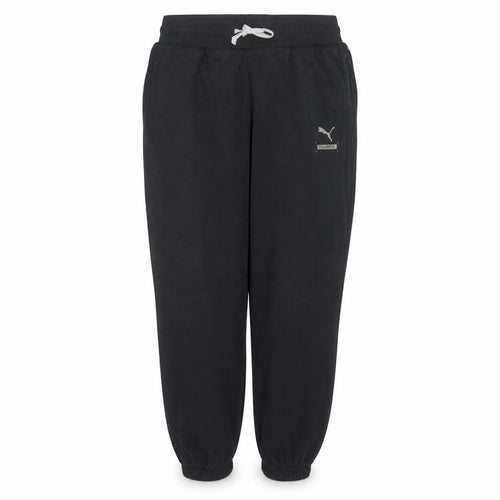 Puma Womens Black Small Jogger Sweatpants Elastic Waist Casual