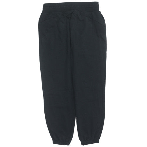 Puma Womens Black Small Jogger Sweatpants Elastic Waist Casual