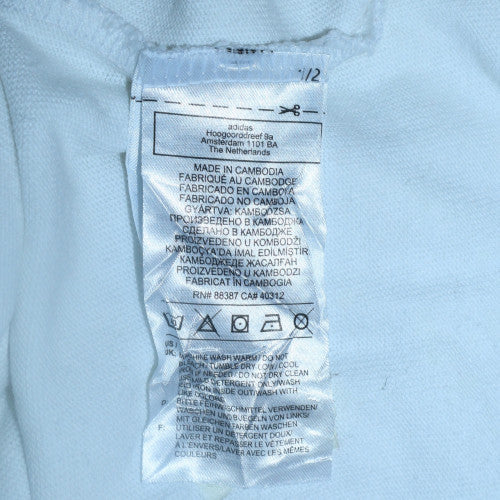 Adidas Womens White Long Sleeve Crew Neck Sweatshirt UK 12