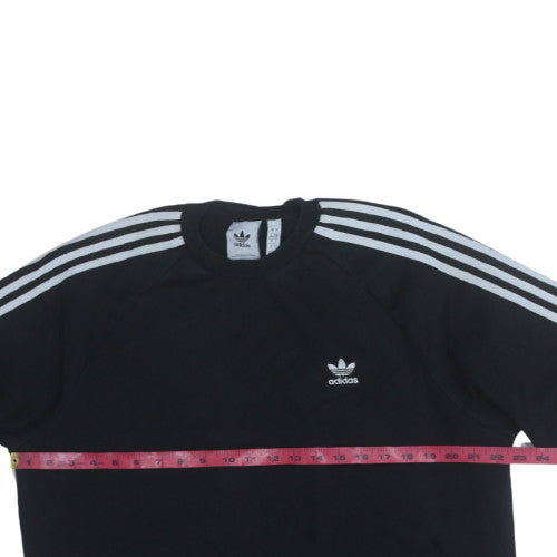 Adidas Men's Black Crew Neck Pullover Sweatshirt Size L