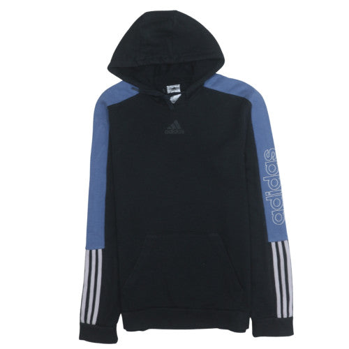 Adidas Men's Black Pullover Hoodie Size M Sports Fleece Sweatshirt