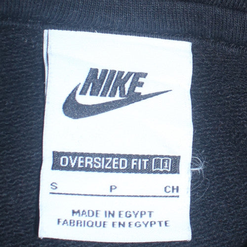 Nike Women's Black Oversized 1/4 Zip Sweatshirt Size S