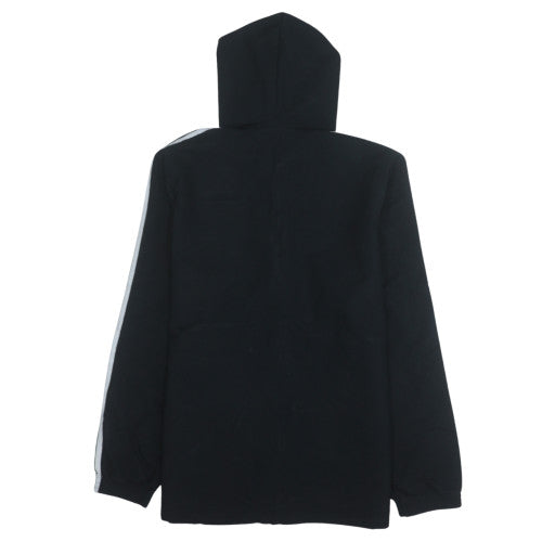 Adidas Men's Black L Hooded Full Zip Sports Jacket