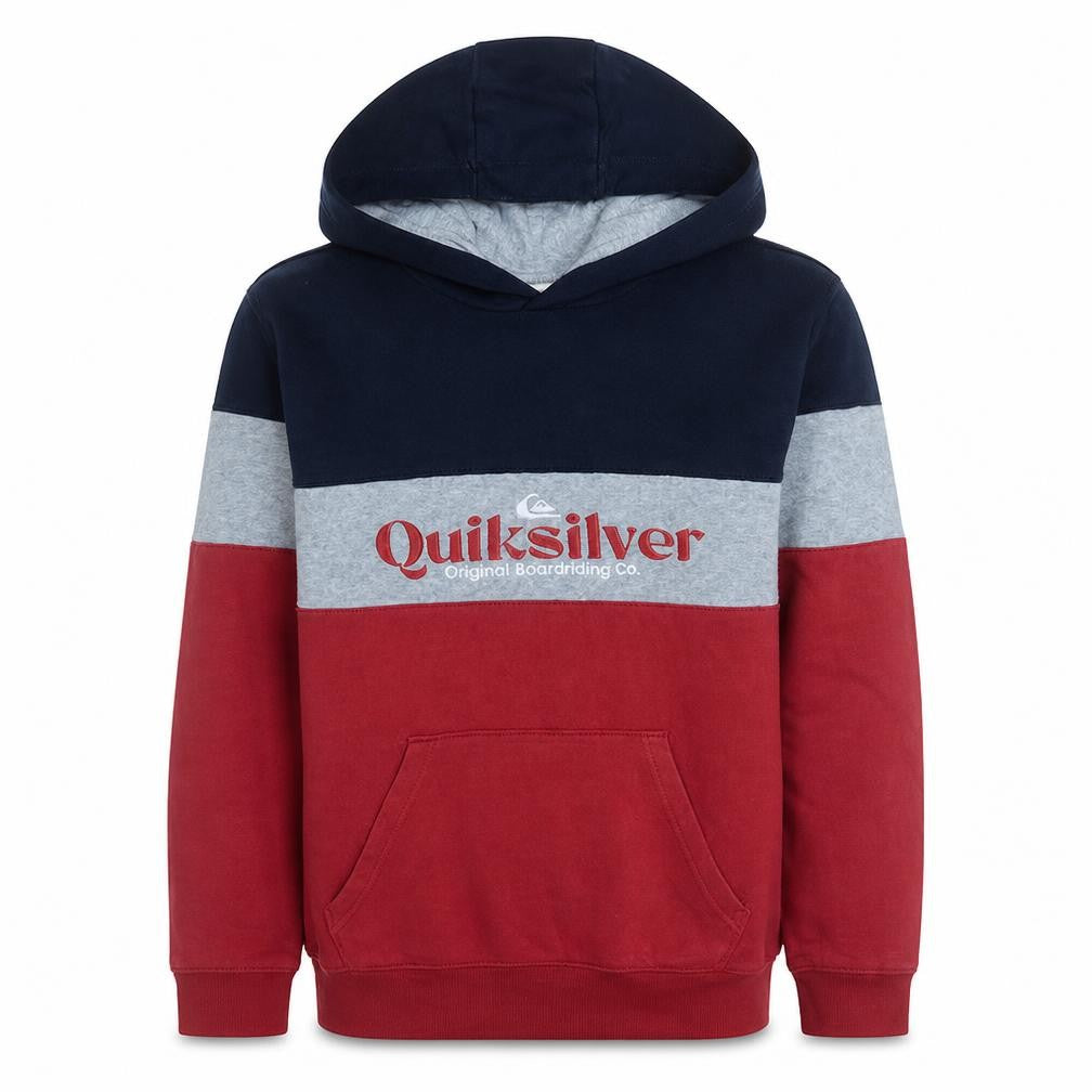 Front view of Quiksilver boys’ multicoloured pullover hoodie -, size 14, years cotton blend