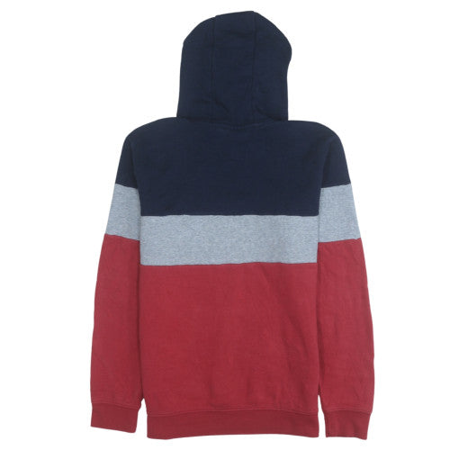 Quiksilver Boys Multicoloured Pullover Hoodie - Size 14 Years Cotton Blend