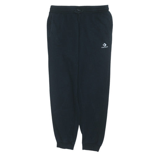 Converse Men's Black Jogger Sweatpants M Regular Fleece Trousers