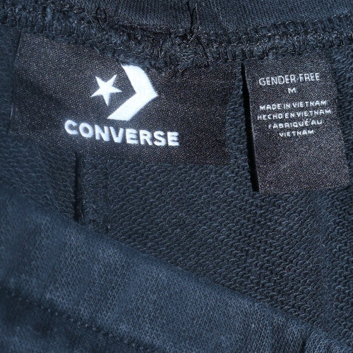 Converse Men's Black Jogger Sweatpants M Regular Fleece Trousers