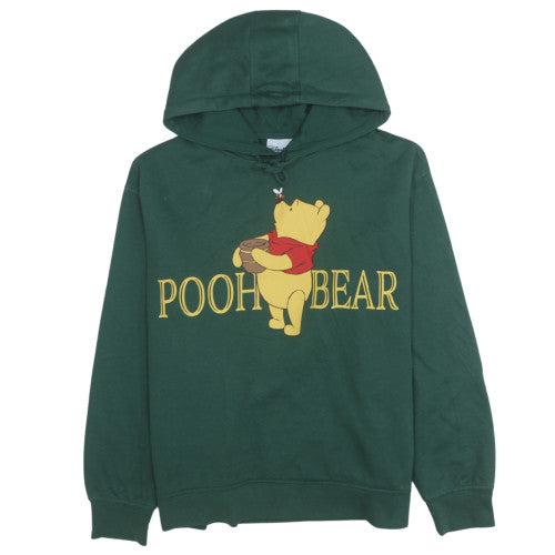 Disney Winnie the Pooh Green Hoodie L Women Pullover Sweatshirt