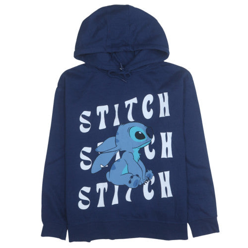 Disney Women's Navy Stitch Pullover Hoodie XL - Primark Cares