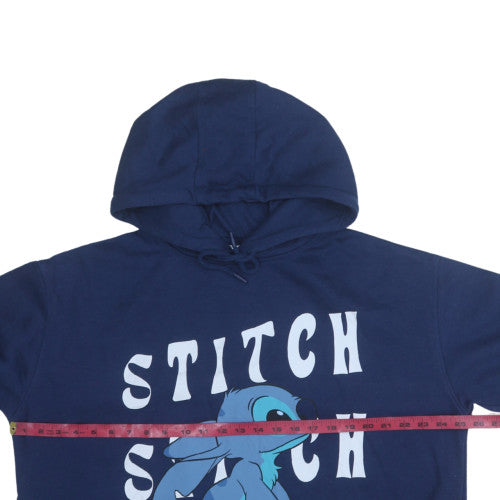 Disney Women's Navy Stitch Pullover Hoodie XL - Primark Cares
