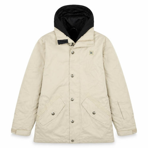 DC Shoes Boys Beige Hooded Waterproof Winter Parka Jacket Size 12