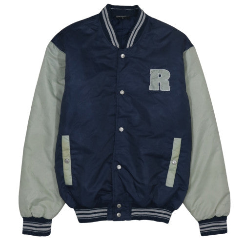 Ritchie's Mens Blue Varsity Jacket L College Bomber Style
