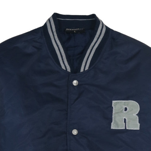 Ritchie's Mens Blue Varsity Jacket L College Bomber Style