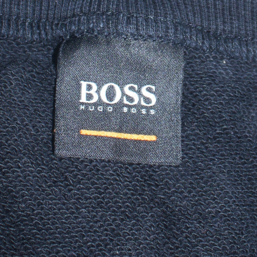 Hugo Boss Men's Black Crew Neck Pullover Sweatshirt L Regular