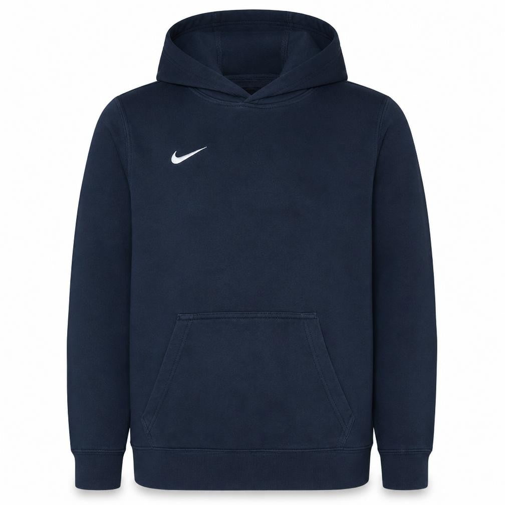 Nike Boys Navy Blue Pullover Hoodie XL 13-15 Years Cotton Blend Sweatshirt