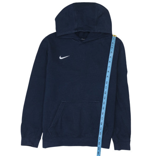 Nike Boys Navy Blue Pullover Hoodie XL 13-15 Years Cotton Blend Sweatshirt