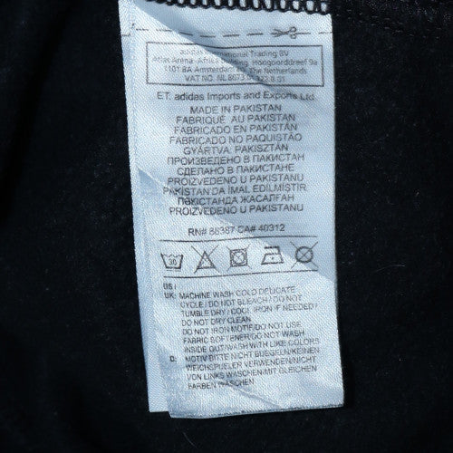 Adidas Men's Black Full Zip Hoodie S Sports Fleece Sweatshirt