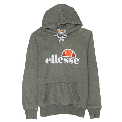 Ellesse Mens Green Pullover Hoodie S Regular Fit Graphic Logo