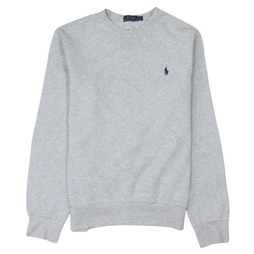 Ralph Lauren Mens Grey Crew Neck Fleece Sweatshirt M Regular Fit