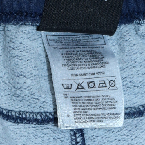 Adidas Men's Blue M Jogger Sweatpants Elastic Waist Performance Essentials