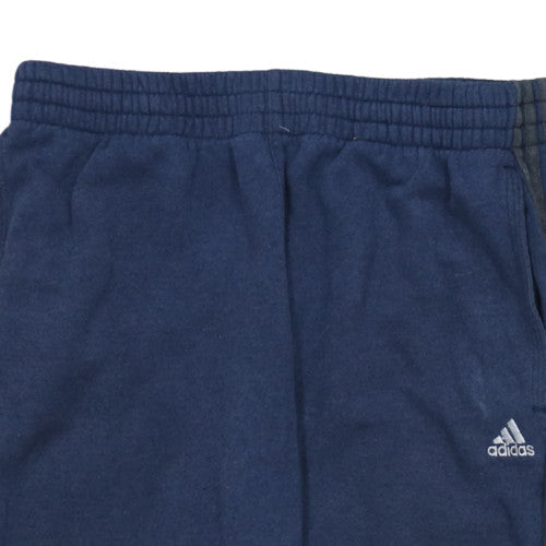 Adidas Men's Blue M Jogger Sweatpants Elastic Waist Performance Essentials