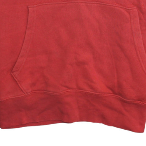 Levi's Mens Red Pullover Hoodie Medium Logo Fleece Sweatshirt