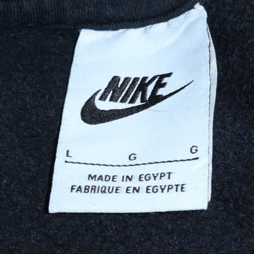 Nike Men's Black Crew Neck Pullover Sweatshirt Size L