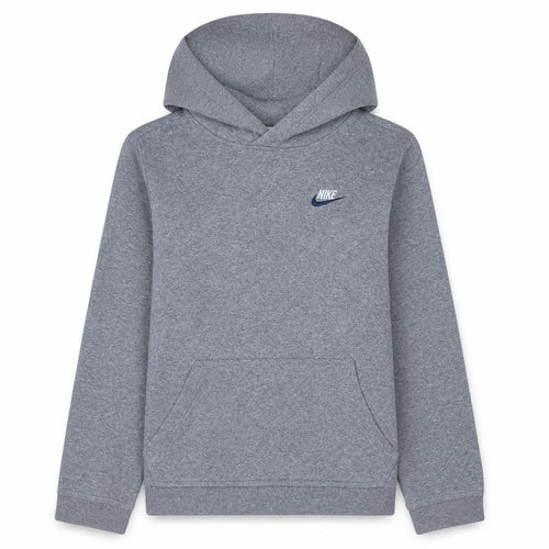 Nike Boys Grey Pullover Hoodie XL 158-170cm Fleece Lined Casual Sweatshirt