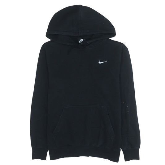Nike Men's Black Pullover Hoodie L Logo Sports Fleece Sweatshirt