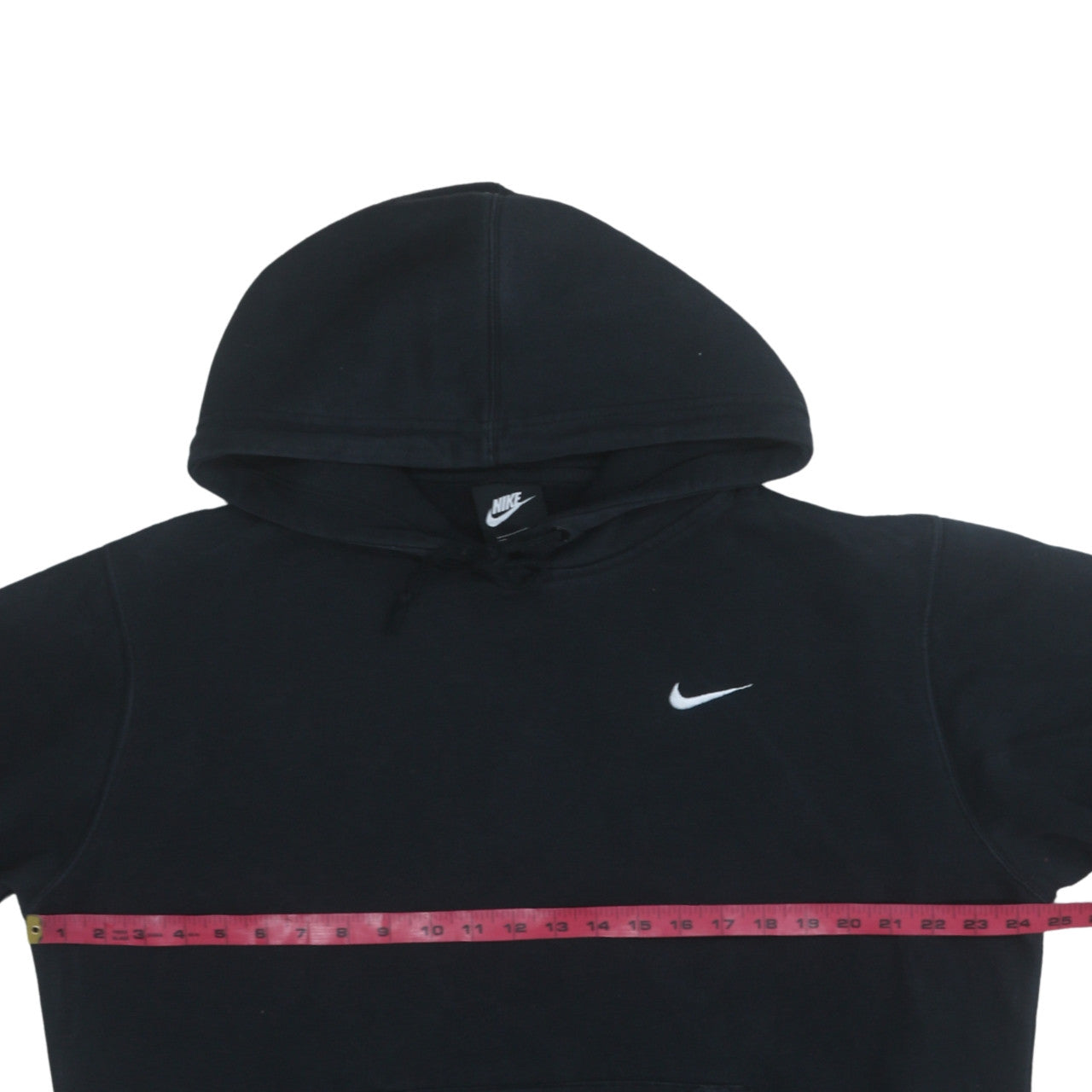 Nike Men's Black Pullover Hoodie L Logo Sports Fleece Sweatshirt