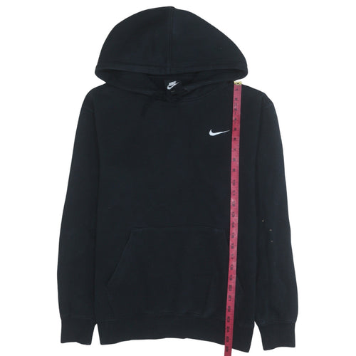 Nike Men's Black Pullover Hoodie L Logo Sports Fleece Sweatshirt