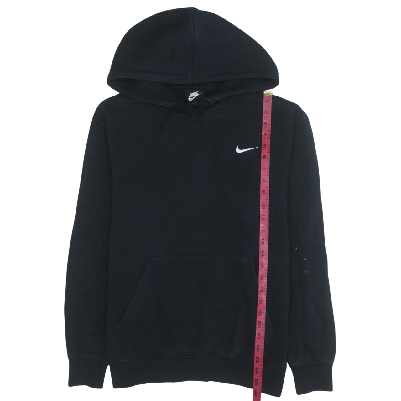 Nike Men's Black Pullover Hoodie L Logo Sports Fleece Sweatshirt