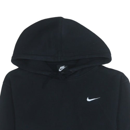Nike Men's Black Pullover Hoodie L Logo Sports Fleece Sweatshirt