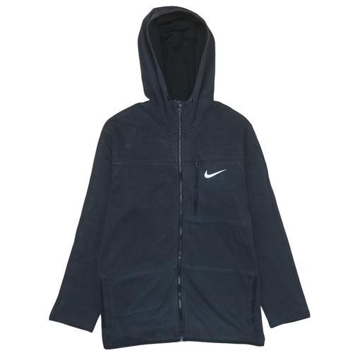 Nike Men's Black Full Zip Fleece Hoodie M Sportswear