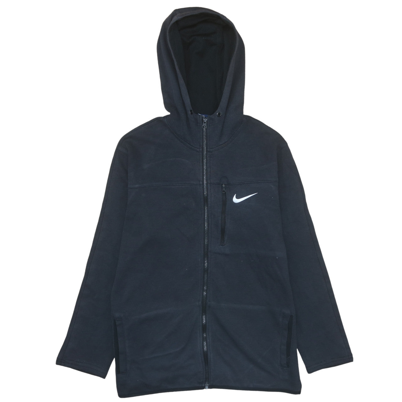 Nike Men's Black Full Zip Fleece Hoodie M Sportswear