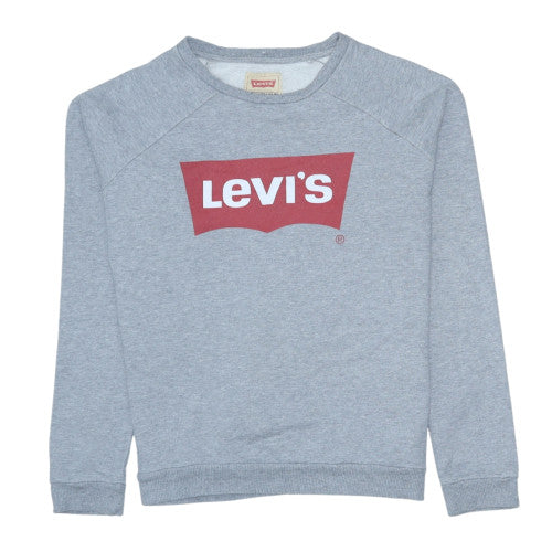 Levi's Boys Grey Crew Neck Pullover Sweatshirt Size 16 Cotton