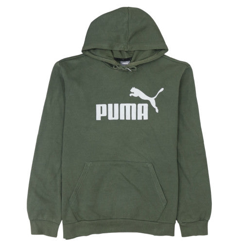 Puma Men's Green Pullover Hoodie L Regular Fit Sportswear