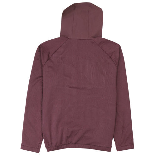 Adidas Womens Burgundy 1/2 Zip Hooded Pullover Sweatshirt Size L