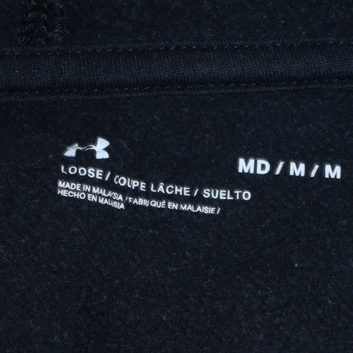 Under Armour Womens Black Hoodie Medium Pullover Sweatshirt