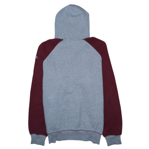 Adidas Men's Grey Burgundy Pullover Hoodie Size L Graphic 1949 Sports Style