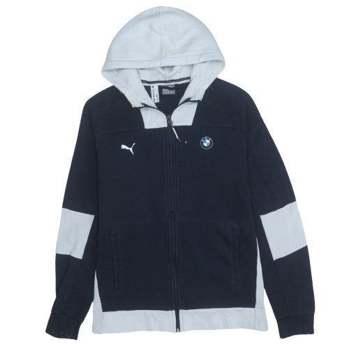 Puma BMW Motorsport Men's Navy Hoodie Full Zip Size M