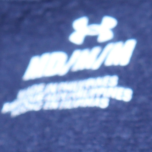 Under Armour Men's Navy Blue Pullover Hoodie Size M Cotton Blend