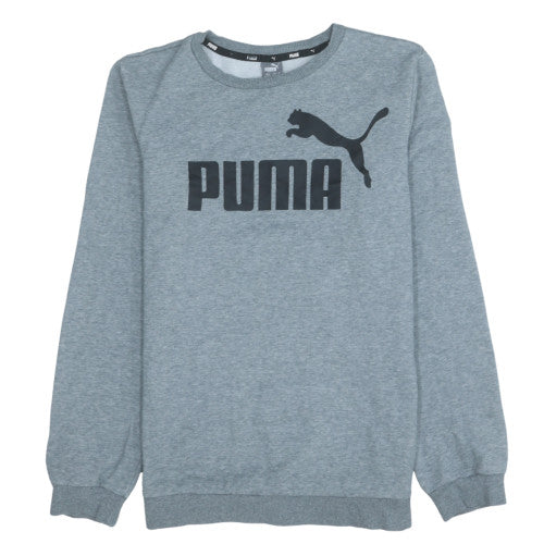 Puma Boys Grey Crew Neck Pullover Sweatshirt 13-14 Years