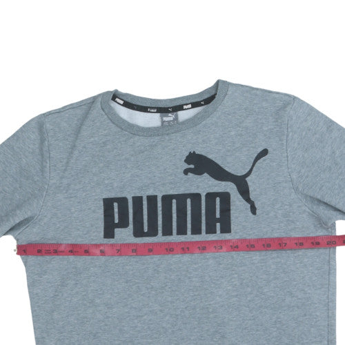 Puma Boys Grey Crew Neck Pullover Sweatshirt 13-14 Years